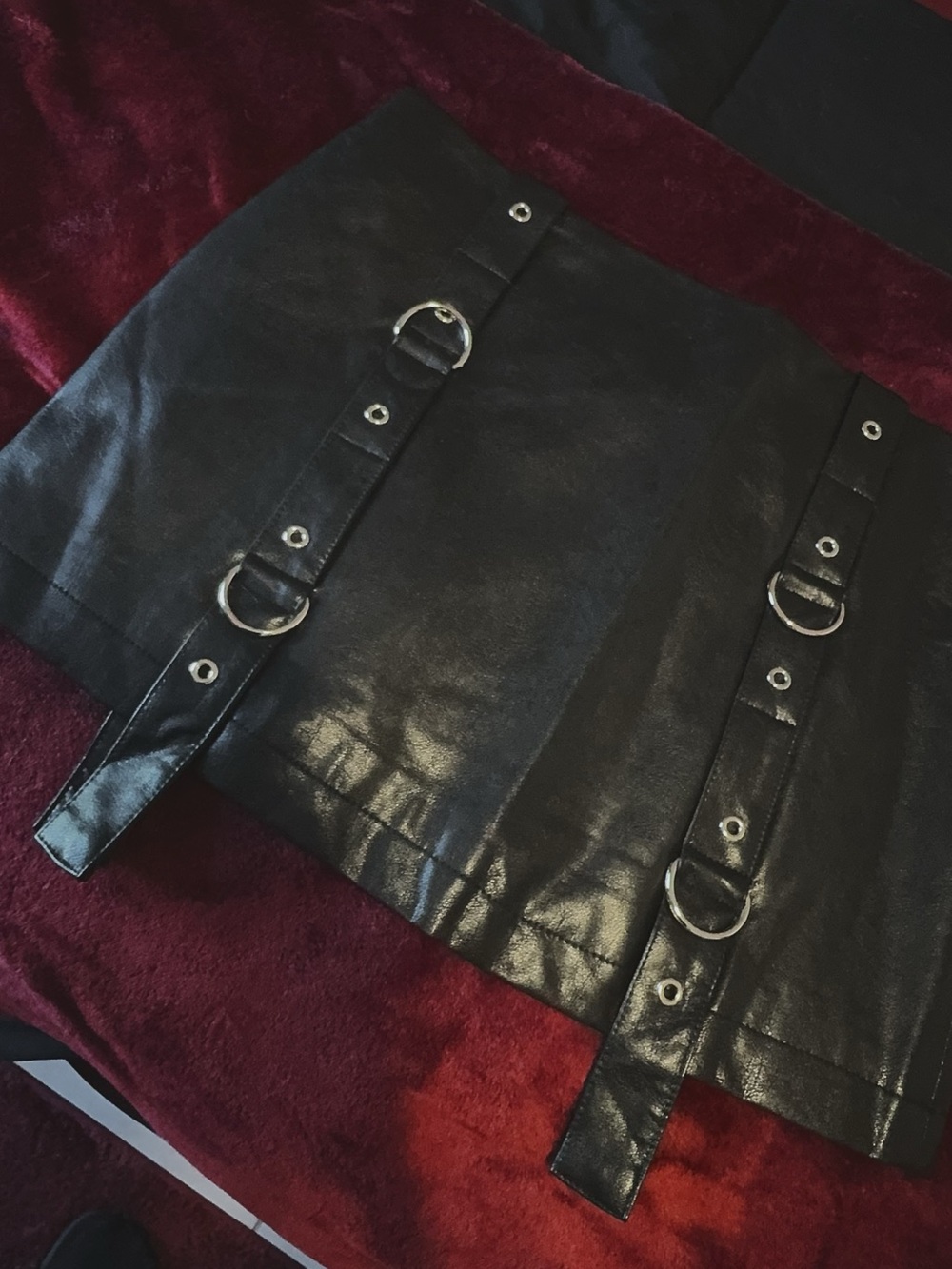 Sculture Tokyo Punk studded hip slim leather skirt - Picture 5 of 7